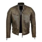 Men’s Antique Urban Brown Motorcycle Jacket