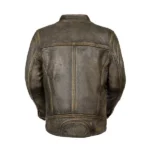 Mens Cafe Racer Brown Motorcycle Jacket