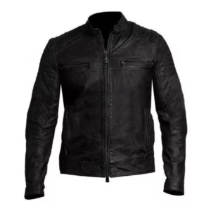 Distressed Motorcycle Jacket
