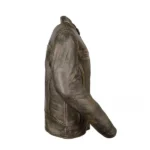 Mens Cafe Racer Brown Motorcycle Distressed Jacket