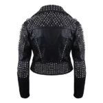 Spikes Studded Black Brando Leather Jacket