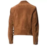 Mens Brown Suede Leather Jacket
