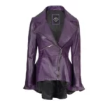 Leather Peplum Jacket